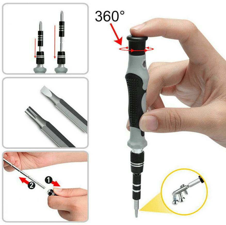 Ultimate Magnetic Screwdriver and Bit Set