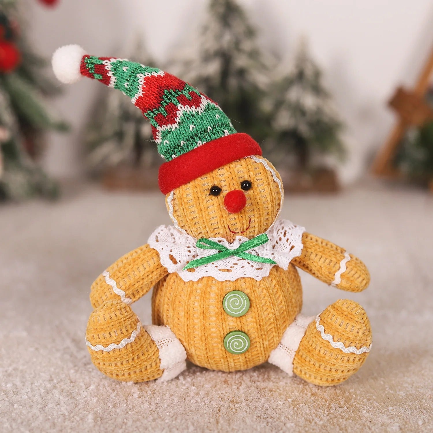 Large Retractable Gingerbread Man Doll | Christmas Decor