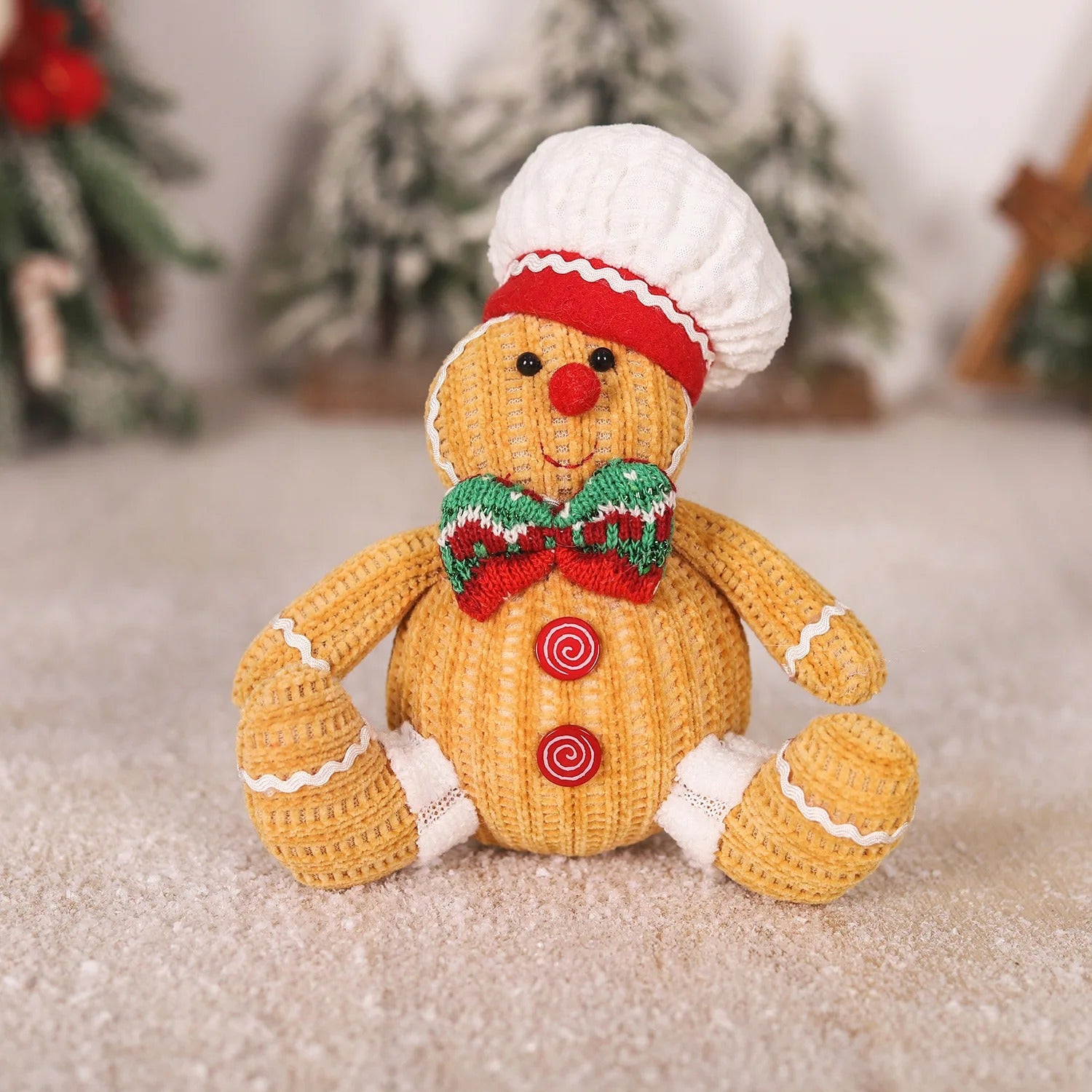 Large Retractable Gingerbread Man Doll | Christmas Decor