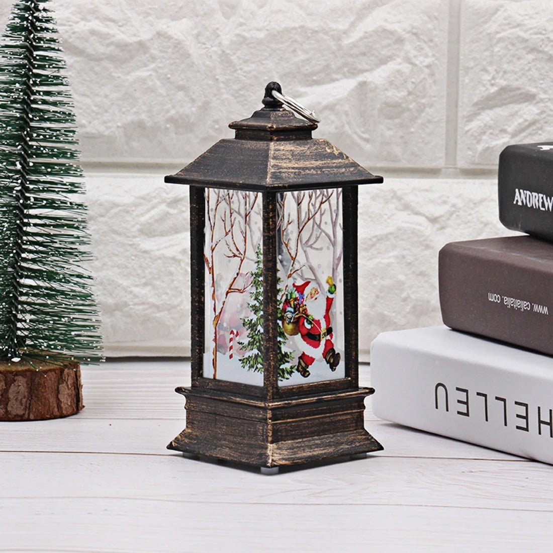 Christmas Lantern with Warm Lights – Perfect for Home & Outdoor Decoration