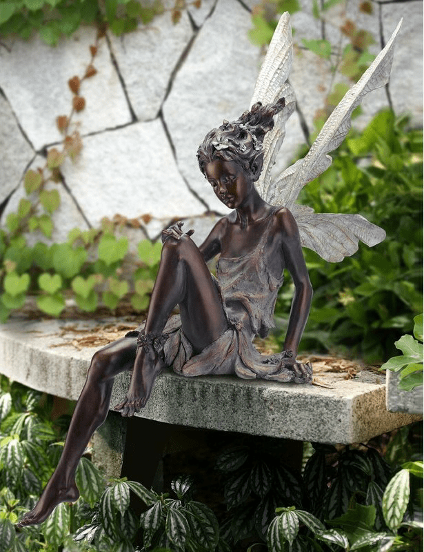 Enchanting Fairy Garden Statue - Handcrafted Weatherproof Decor