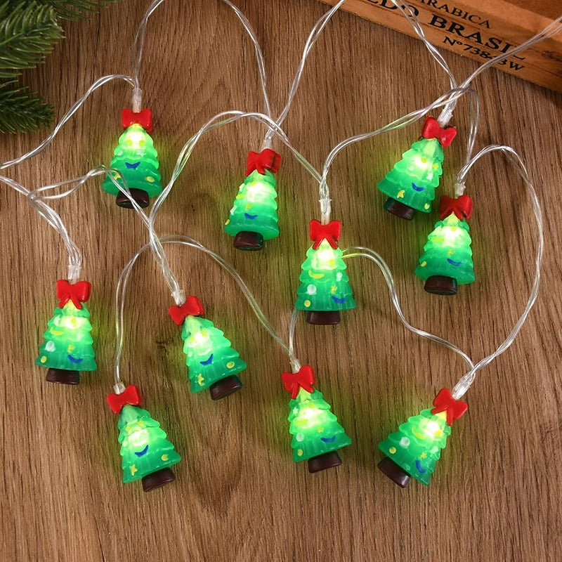 1.5/3M LED Christmas String Lights | Santa & Snowman Decor