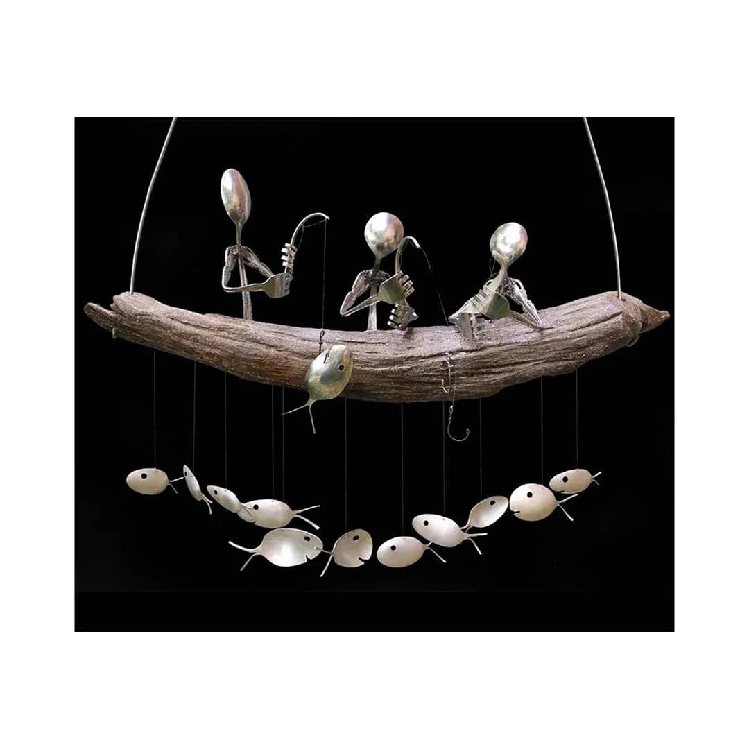 Elegant Spoon Fish Wind Chime – Handcrafted & Unique Décor