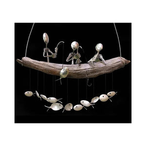 Elegant Spoon Fish Wind Chime – Handcrafted & Unique Décor