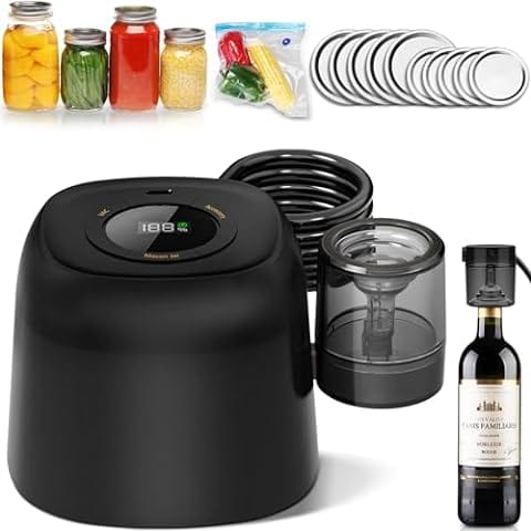 Electric Mason Jar Vacuum Sealer | One-Touch Airtight Food Storage