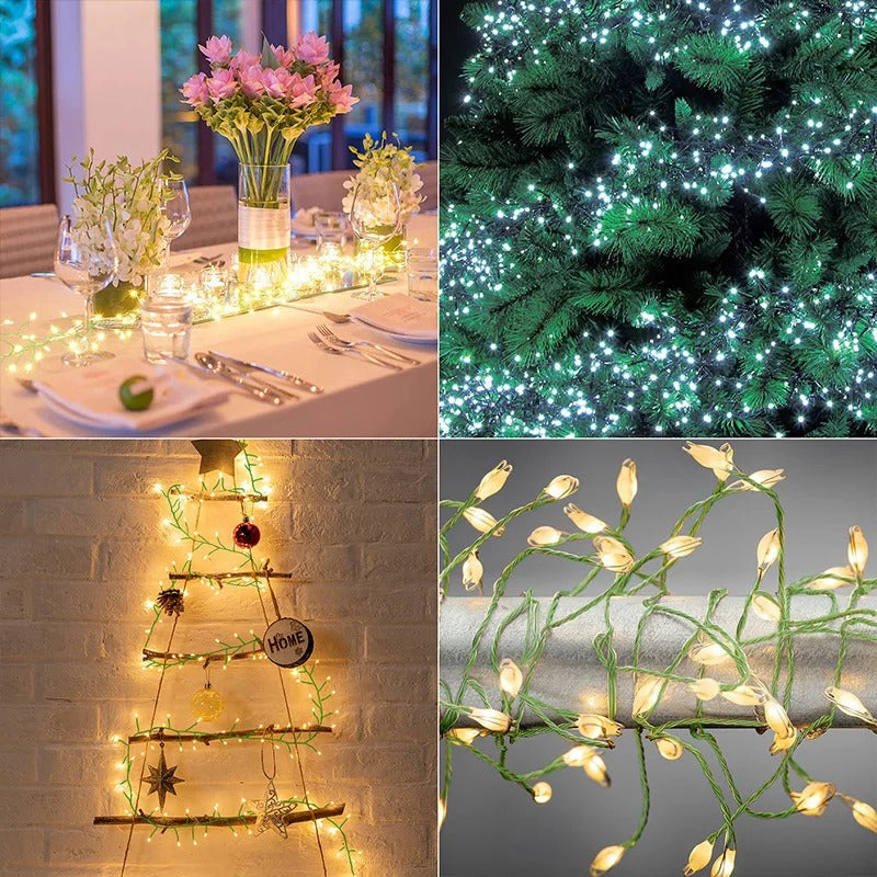 36M LED String Lights with Green Wire