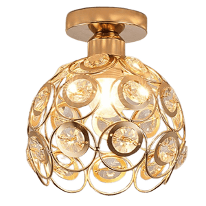 Fancy Gold Luxury Ball Ceiling Light - Opulent Hallway Illumination