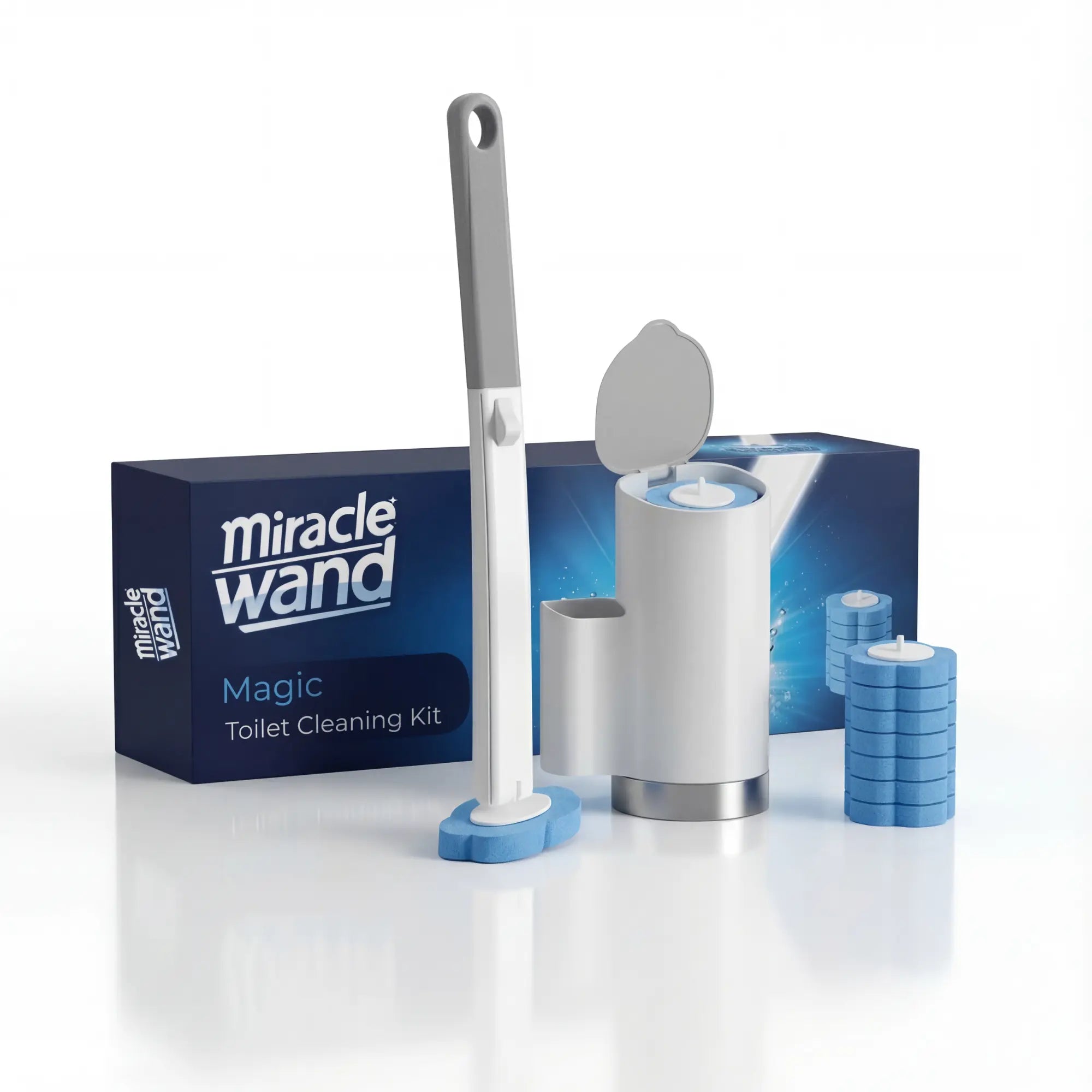 MiracleWand™ Disposable Toilet Brush – No-Touch Cleaning System