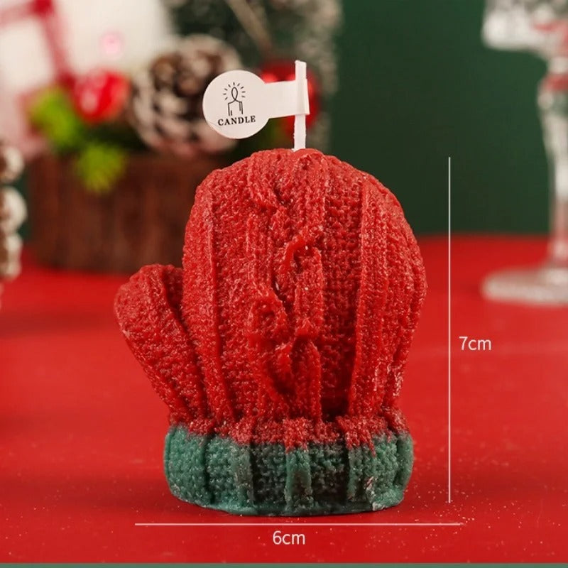 3-Piece Christmas Glove Candles