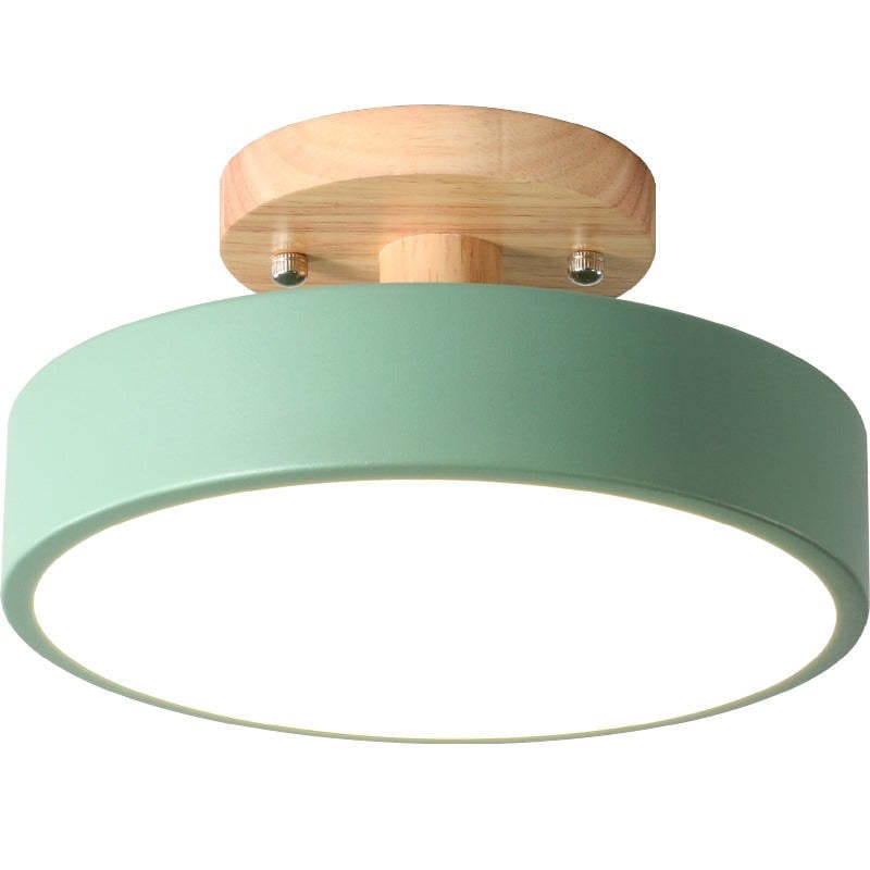 Modern Wooden LED Ceiling Light – Minimalist Design with Natural Elegance