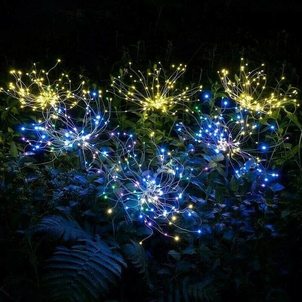 Solar Firework Lights - 90 LED, 2 Lighting Modes, Waterproof IP65