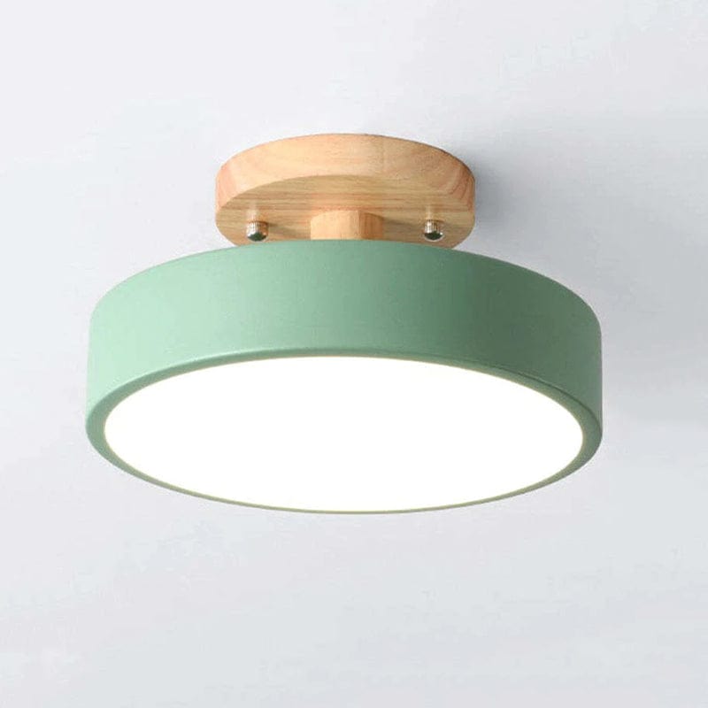 Modern Wooden LED Ceiling Light – Minimalist Design with Natural Elegance