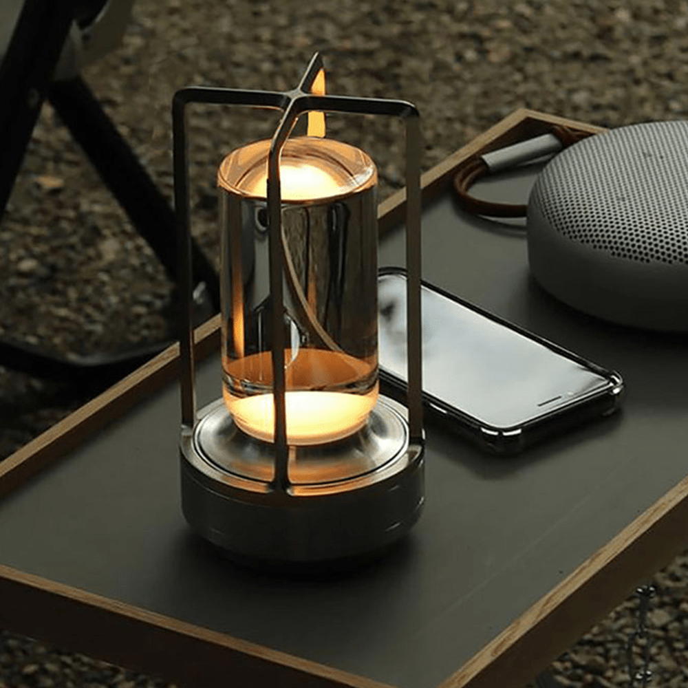 Crystal Nordic Lamp – USB Rechargeable & 3-Stage Dimming