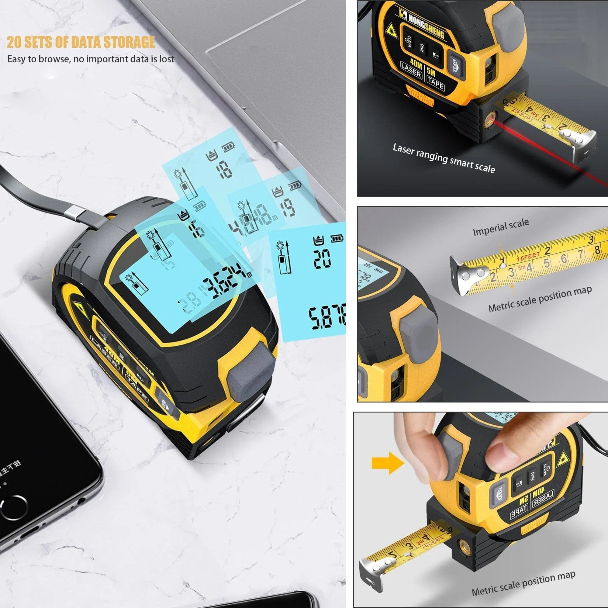 Laser Pro 3-in-1 Measurement Tool