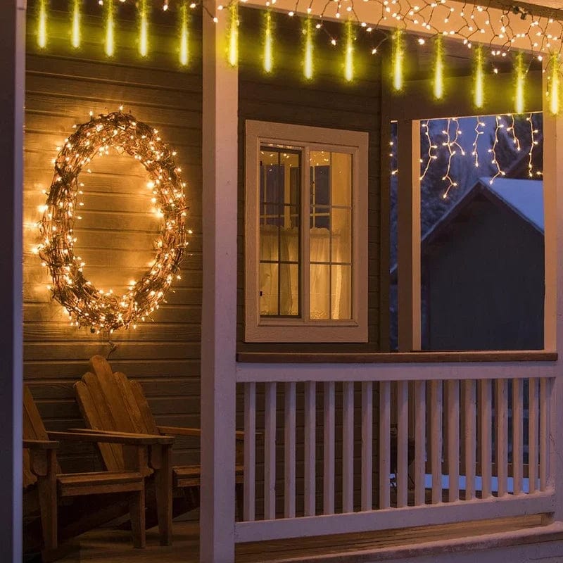 Enchanting Snowfall LED Lights – Magical Outdoor Decor