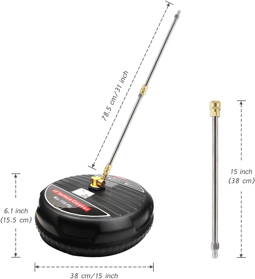 15-Inch Surface Pressure Washer – 4000 PSI for Driveways & Patios