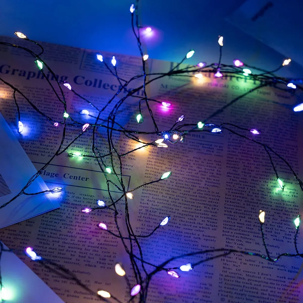 36M LED String Lights with Green Wire