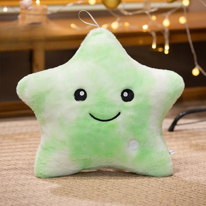 LED Glowing Star Plush Toy – Soft Pillow Doll for Kids & Home Décor