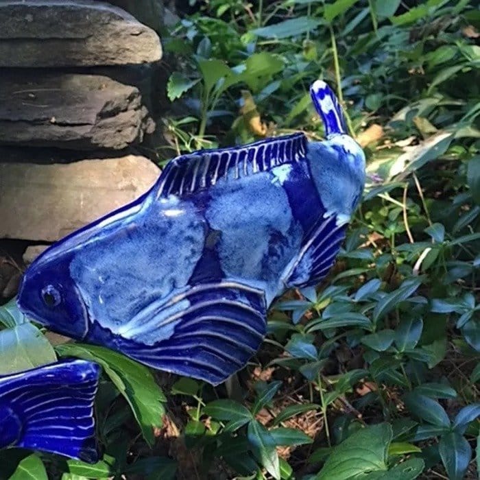 Flowing Garden Fish Sculpture - Unique Outdoor Decoration