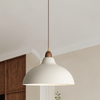 Scandinavian Fusion Pendant Light – Sleek Wood & Metal Design