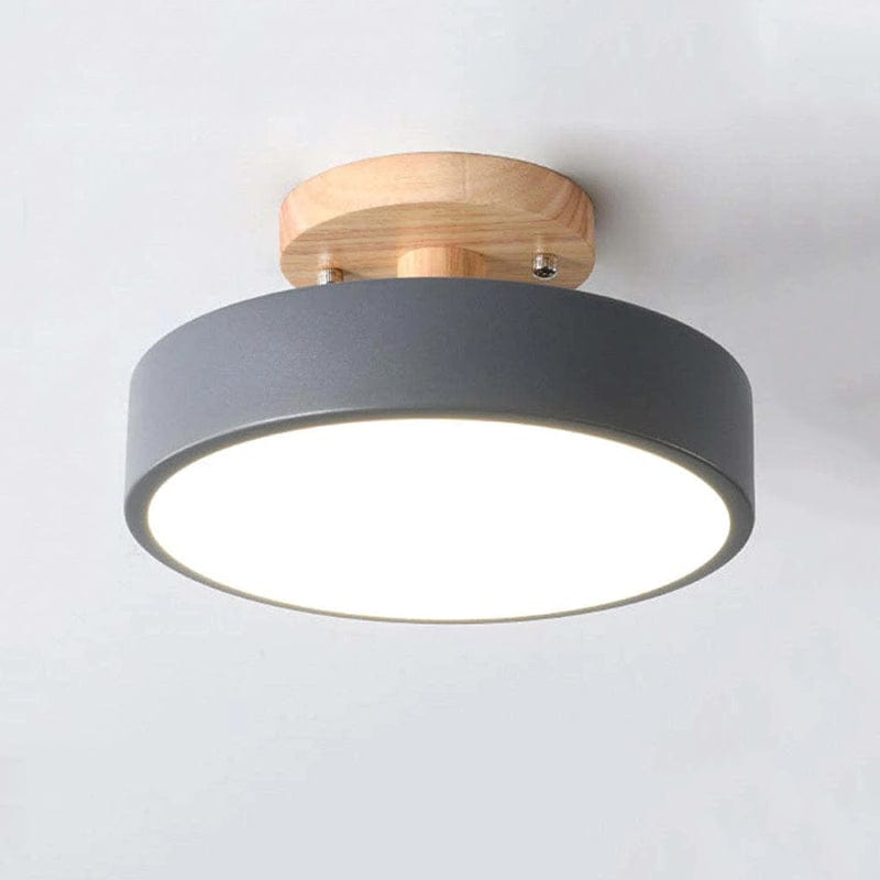 Modern Wooden LED Ceiling Light – Minimalist Design with Natural Elegance