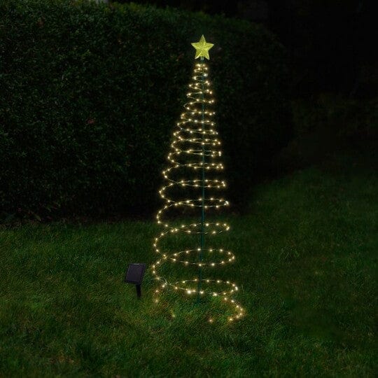 Solar-Powered Holiday Decoration - Snow Tree for Your Garden