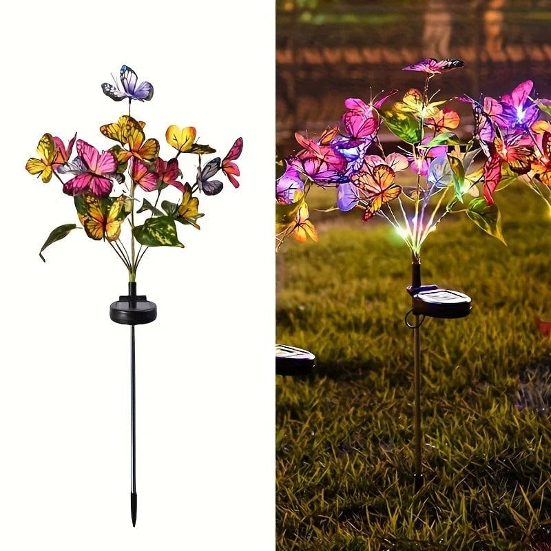 Solar Butterfly Lawn Light – Waterproof RGB Outdoor Decoration