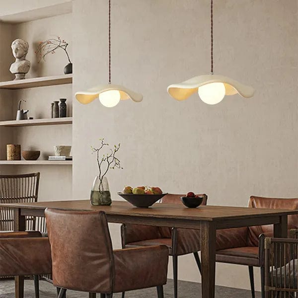 LotusGlow Pendant Light – Organic Elegance for Your Dining Space