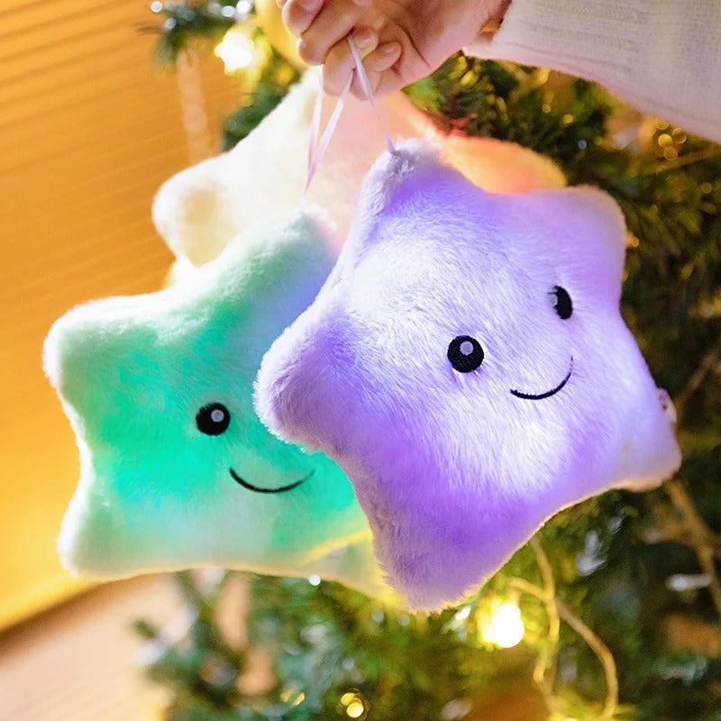 LED Glowing Star Plush Toy – Soft Pillow Doll for Kids & Home Décor