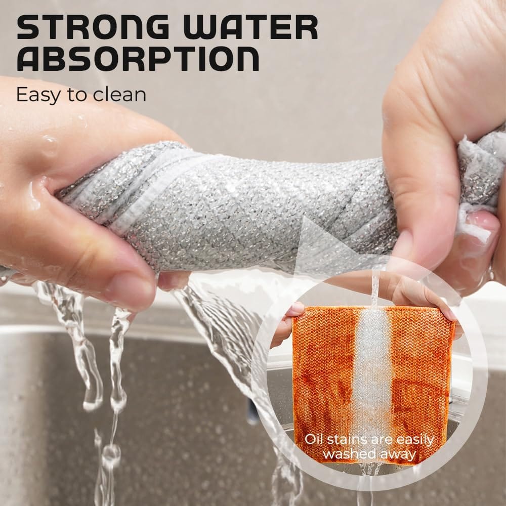 Wet and Dry Dishwashing Magic Towel – Rust Removal