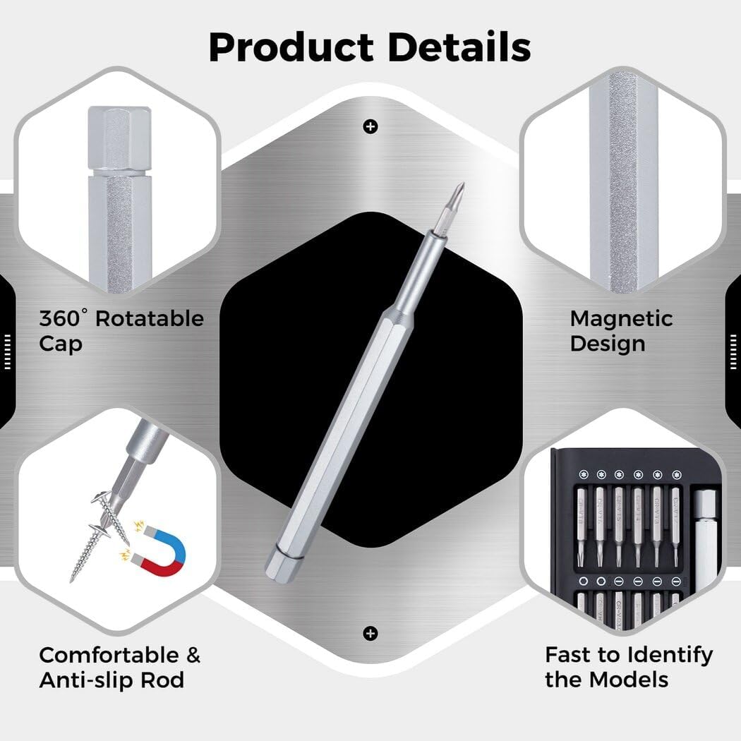 Multipurpose 24 in 1 Precision Screwdriver Repair Tool Kit