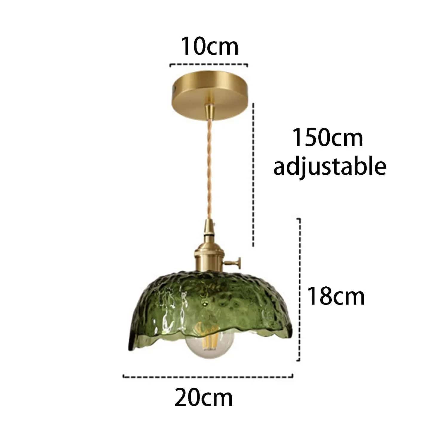 Elegant Glass Pendant Light - Modern Brass and Glass Design