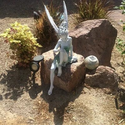 Enchanting Sitting Fairy Garden Statue – Magical Home Decor