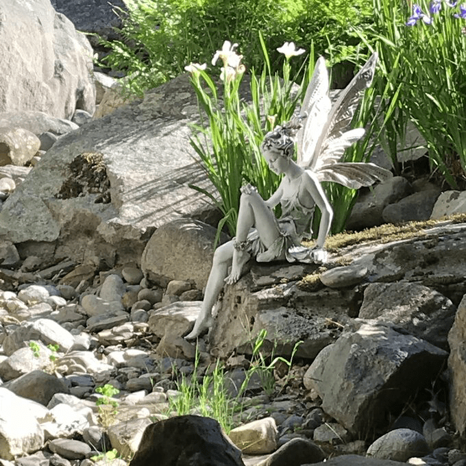 Enchanting Fairy Garden Statue - Handcrafted Weatherproof Decor