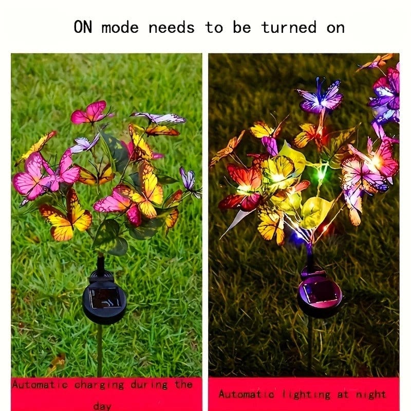 Solar Butterfly Lawn Light – Waterproof RGB Outdoor Decoration