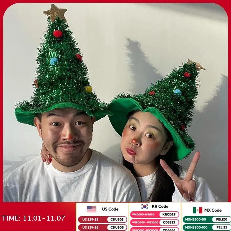 Christmas Tree Hat – Fun Xmas Party Costume Accessories