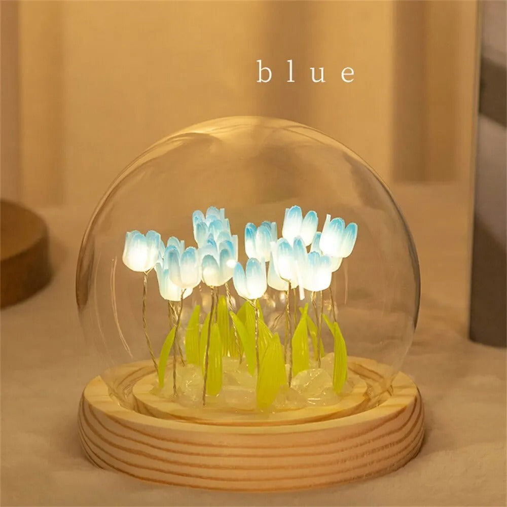 DIY Tulip Night Light – Handmade LED Flower Lamp for Bedroom Decor