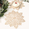 Christmas Snowflake Placemats – Set of 3, Festive Holiday Table Decor