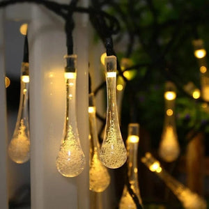 Enchanting Water Droplet Solar Lights - 8 Modes, Weatherproof