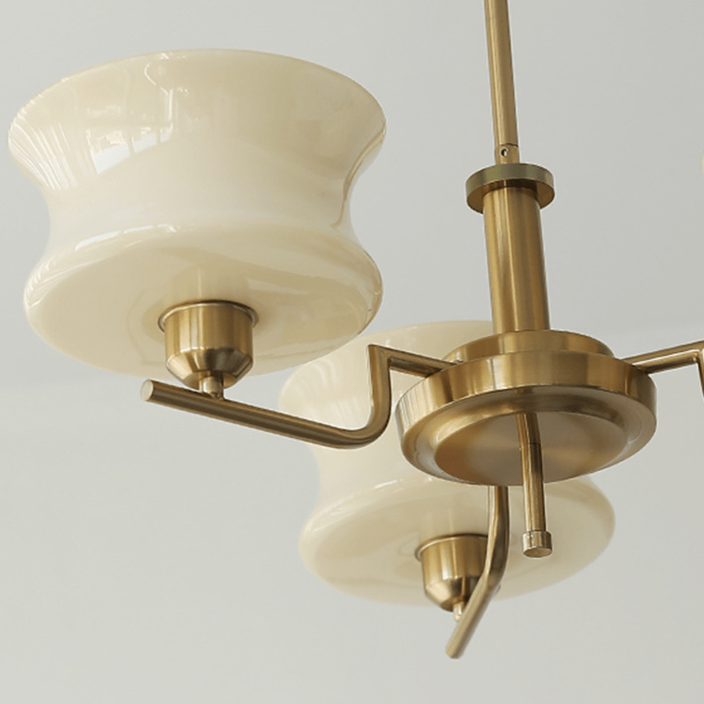 Vintage Gold Chandelier - Nostalgic Warmth for Living, Dining, or Bedroom