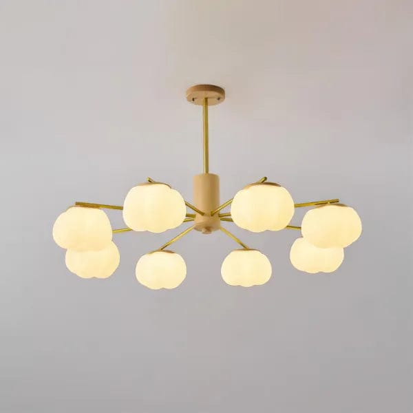 Creative Wooden Cotton Balls Chandelier - Modern Minimalist Lighting for Living Room