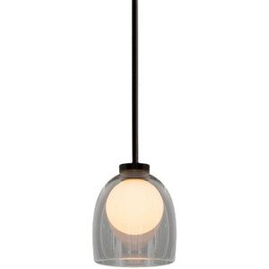 Gradient Glass Pendant Light - Clear or Smoked Grey Shade