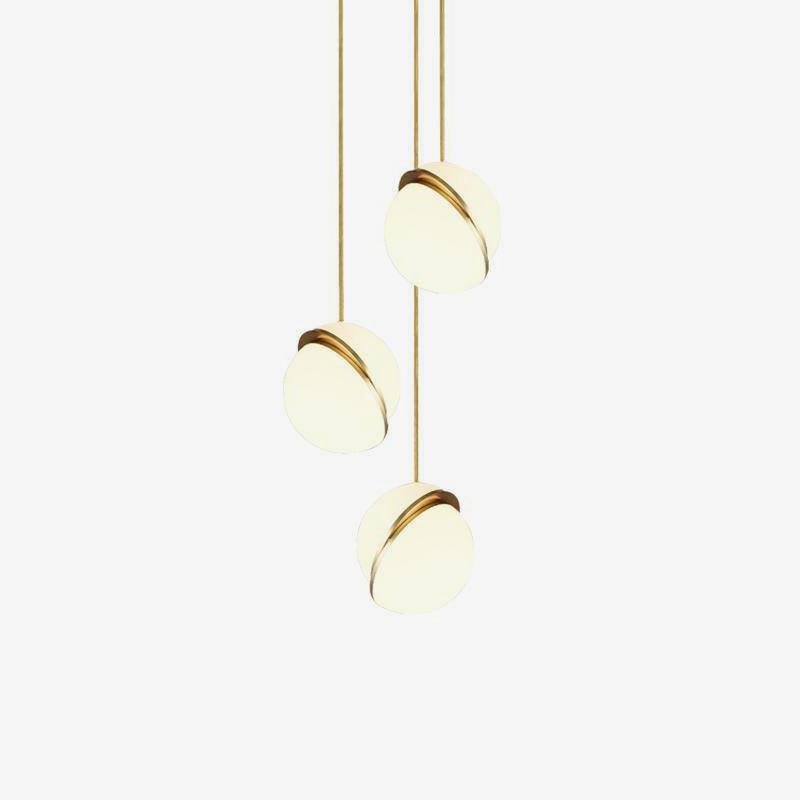 Crescent Pendant Lamp - Minimalist LED Lighting with Celestial Elegance