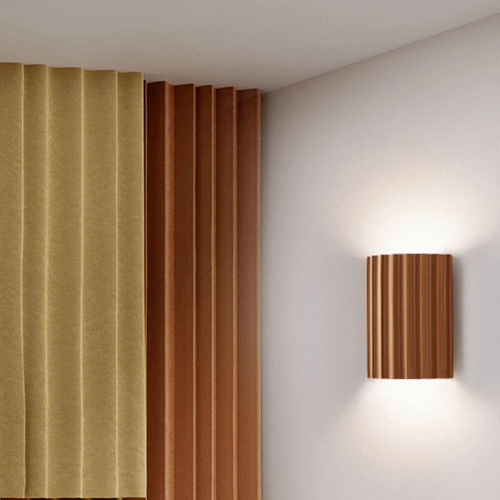 Modern Semi-Circular Resin Wall Sconce – Stylish Indoor Lighting