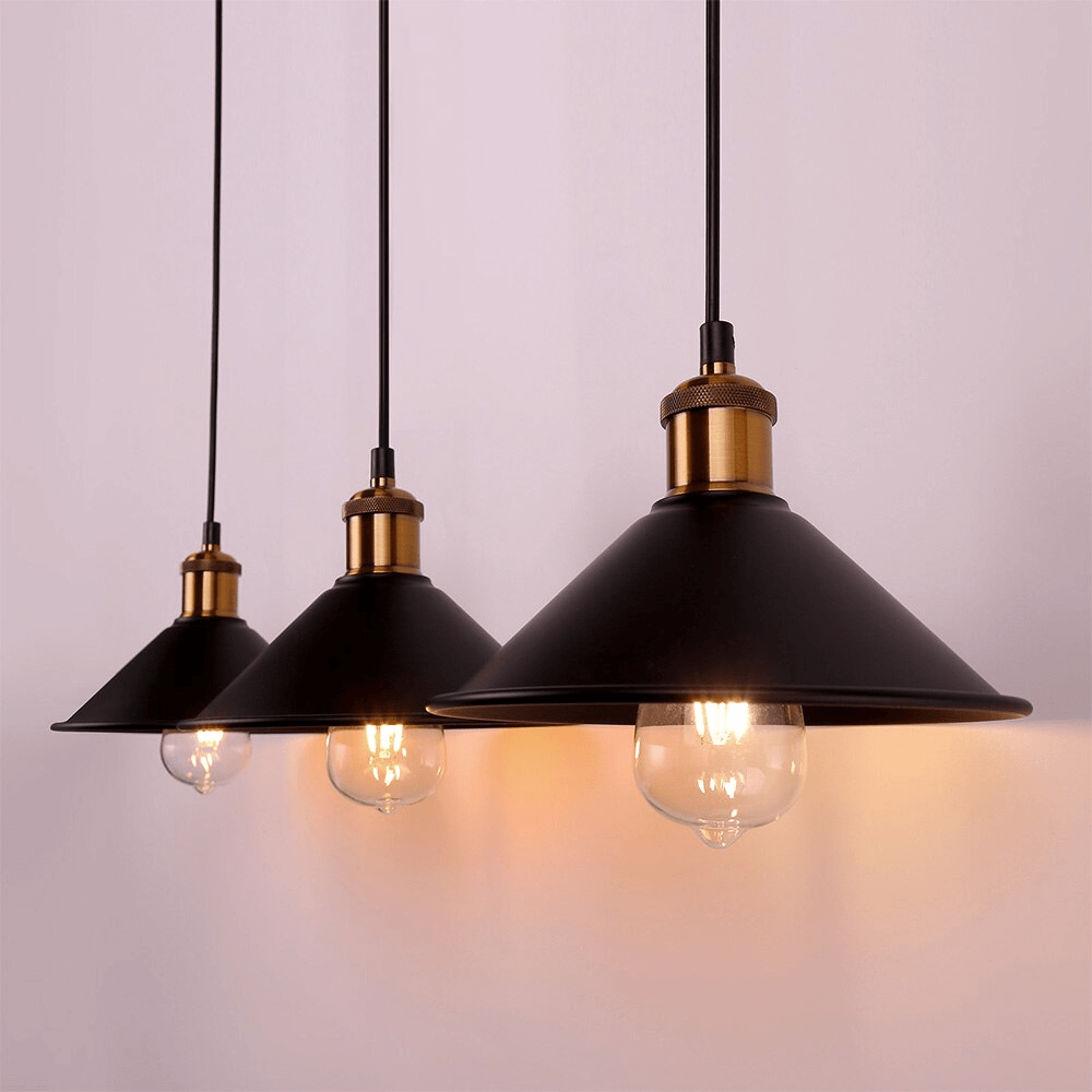 Brass Cone Pendant Light – Vintage Charm with Modern Elegance