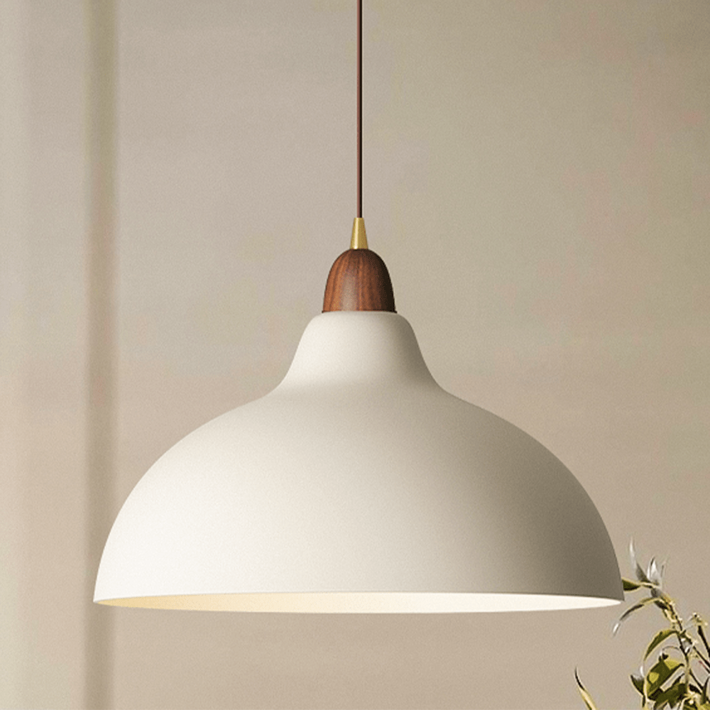 Scandinavian Fusion Pendant Light – Sleek Wood & Metal Design