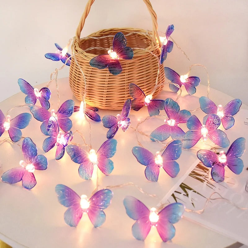 1.5M Butterfly LED String Lights | 10 Fairy Lights for Parties