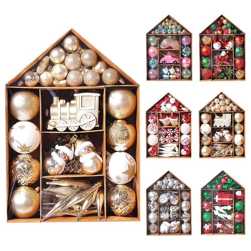 70-Piece Christmas Ball Ornament Set