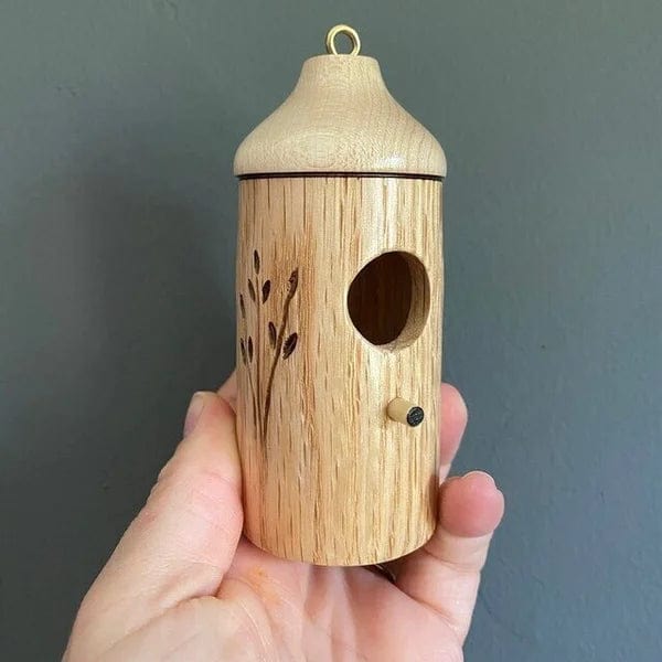 Handcrafted Wooden Hummingbird House – Charming Outdoor Decor