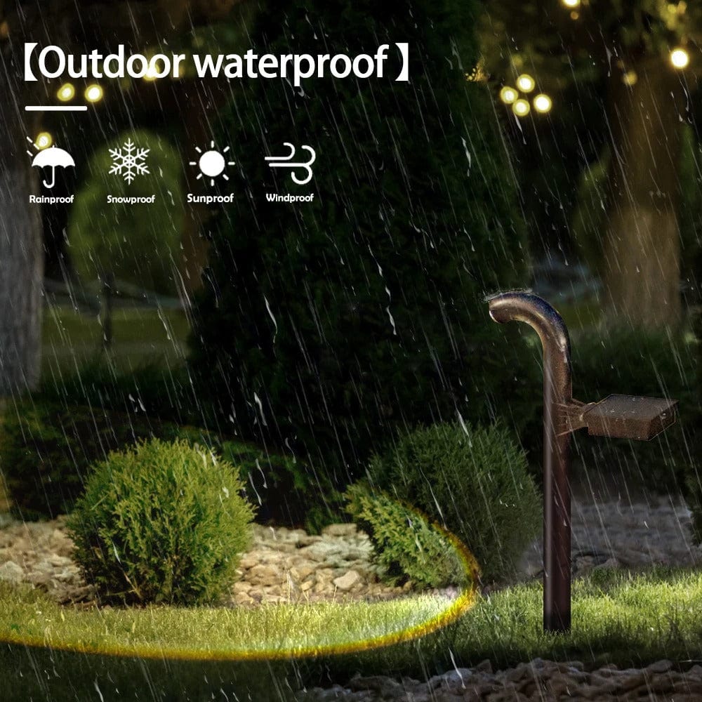 Solar Lawn Lights – Waterproof Outdoor Path Lights with Warm Glow